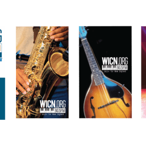business card designs for WICN Public Radio